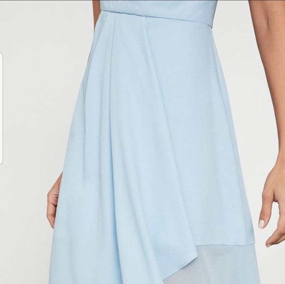 BCBG MAXAZRIA Chiffon Layer Midi Dress - Picture 3 of 13